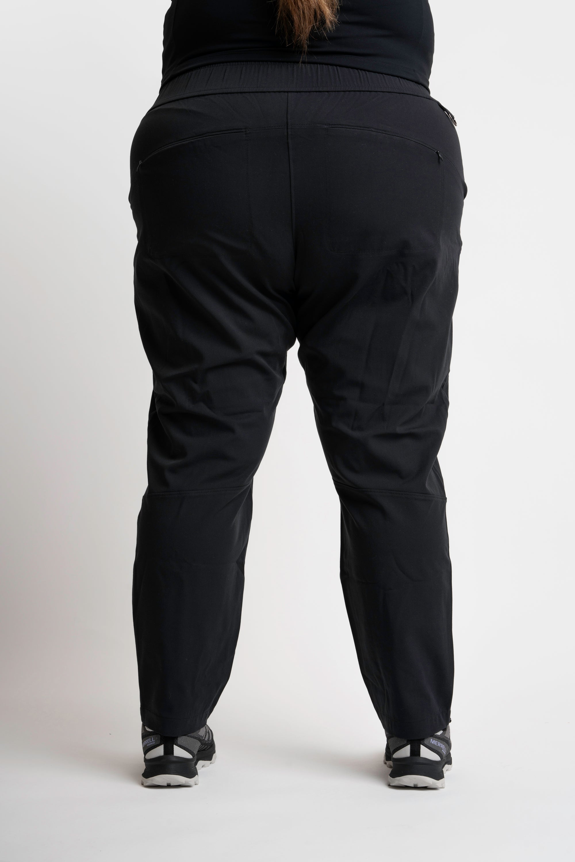  Black Soot Athleisure Knit Capri Pants - X-Small