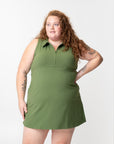 adventure performance sleeveless collared dress