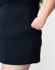 adventure performance sleeveless collared dress