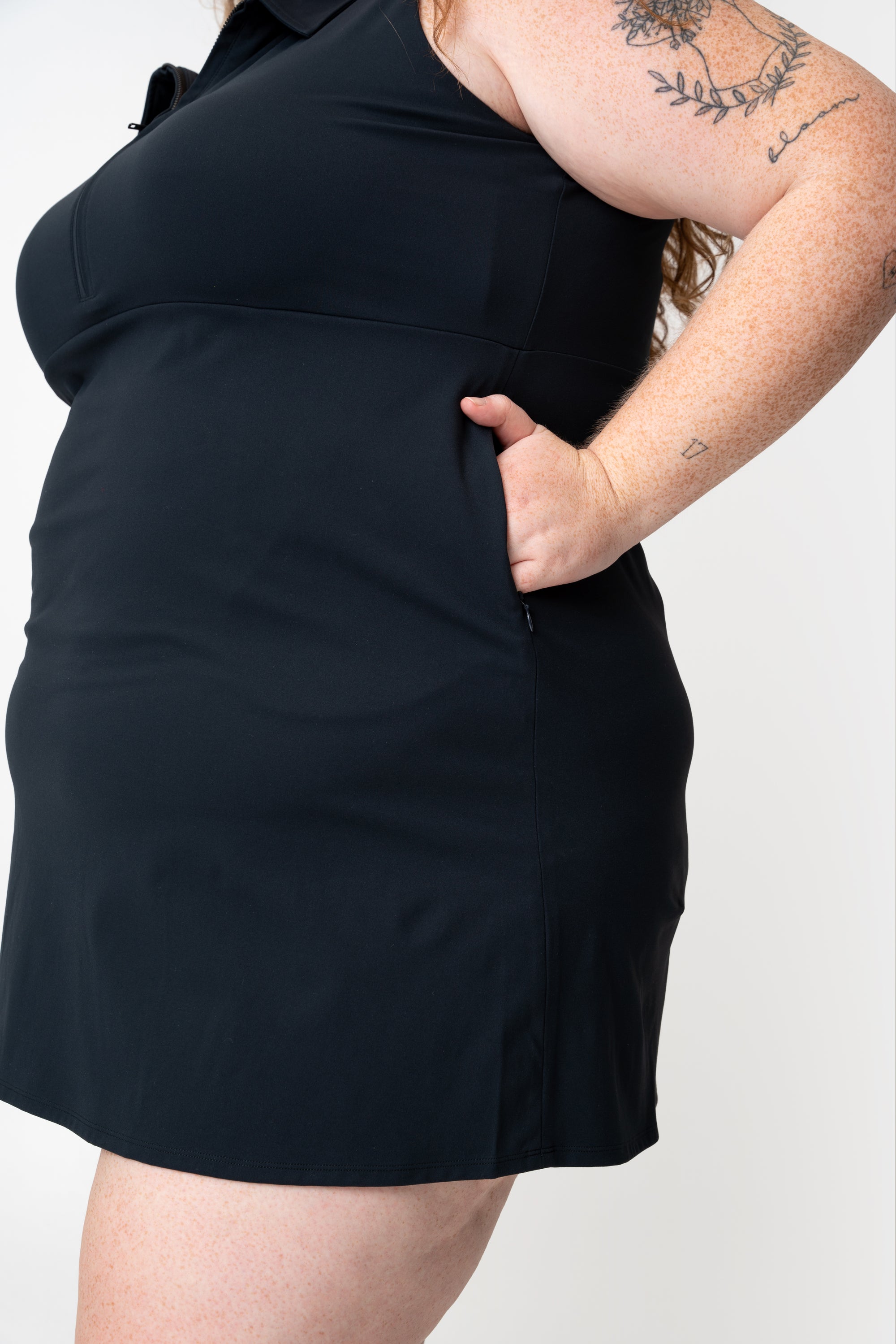 adventure performance sleeveless collared dress
