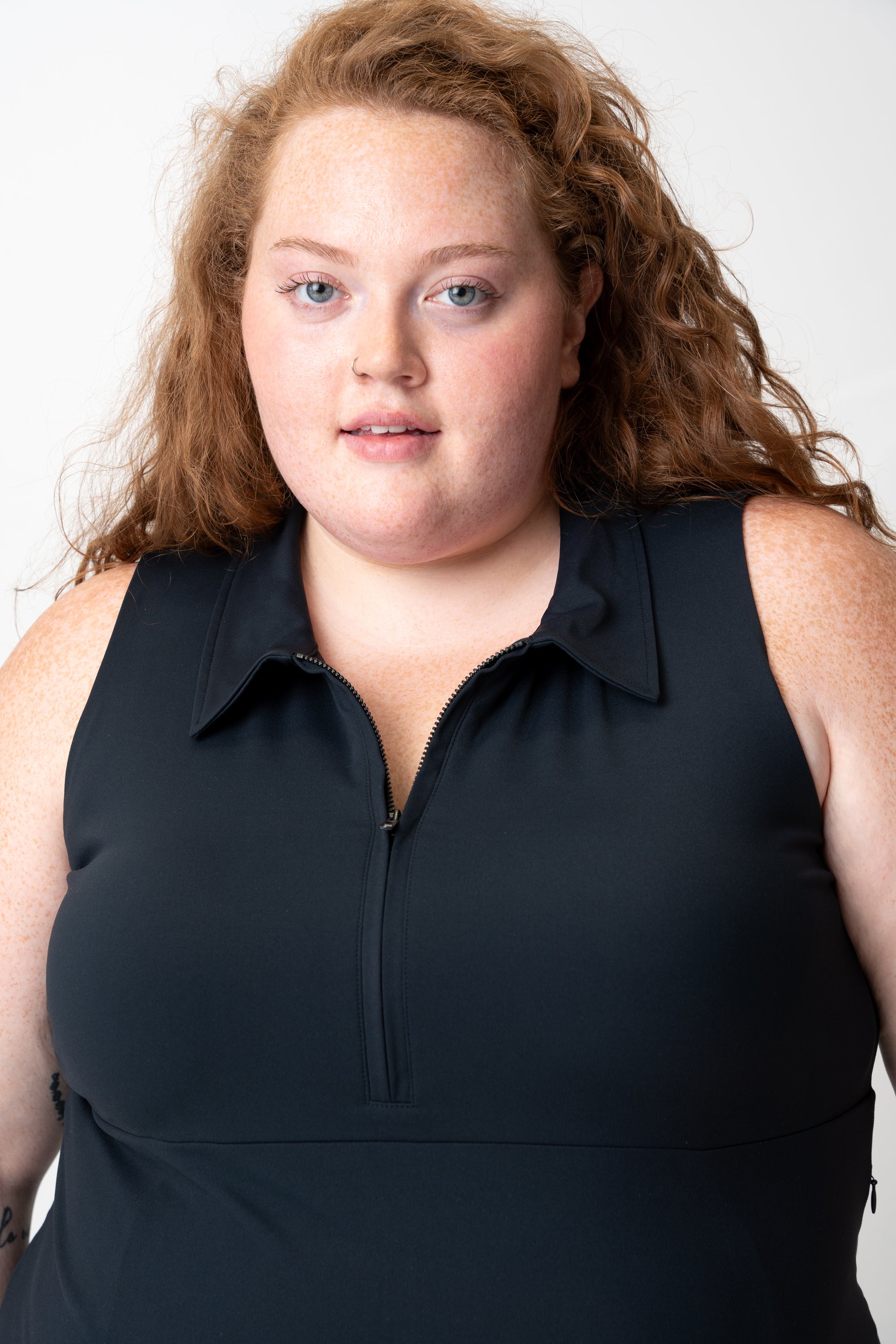 adventure performance sleeveless collared dress