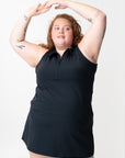 adventure performance sleeveless collared dress