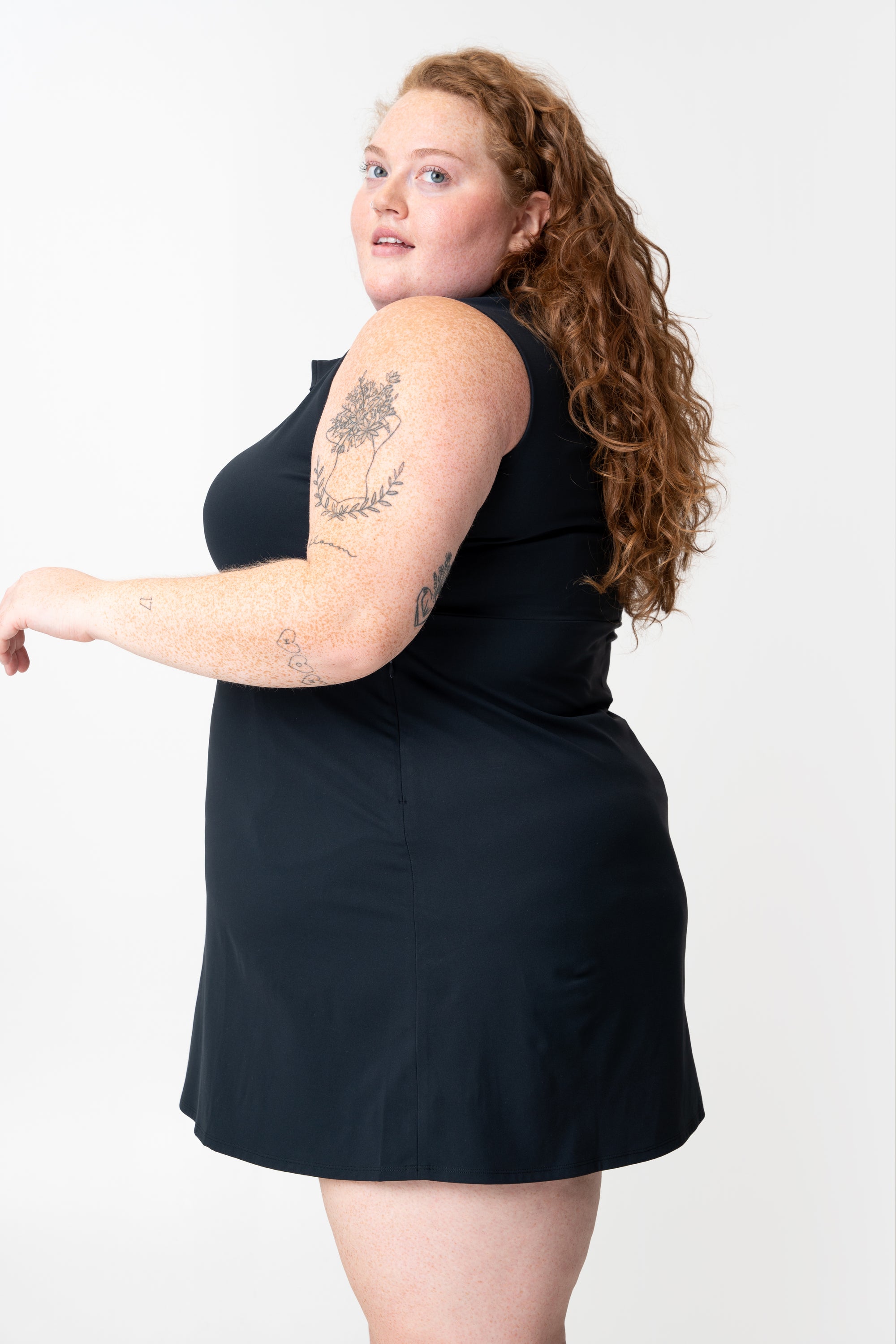 adventure performance sleeveless collared dress