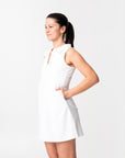 adventure performance sleeveless collared dress