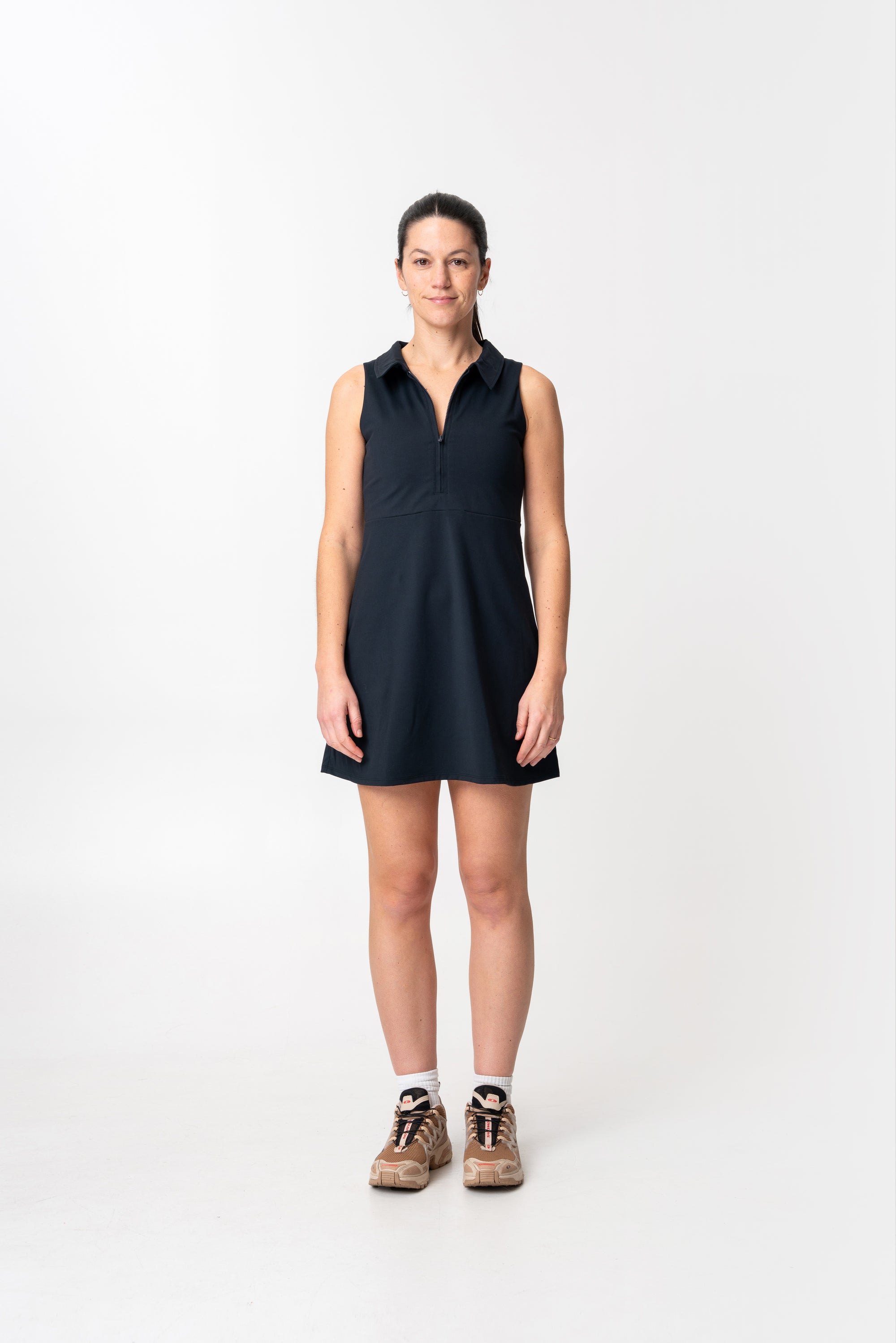 adventure performance sleeveless collared dress