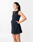 adventure performance sleeveless collared dress