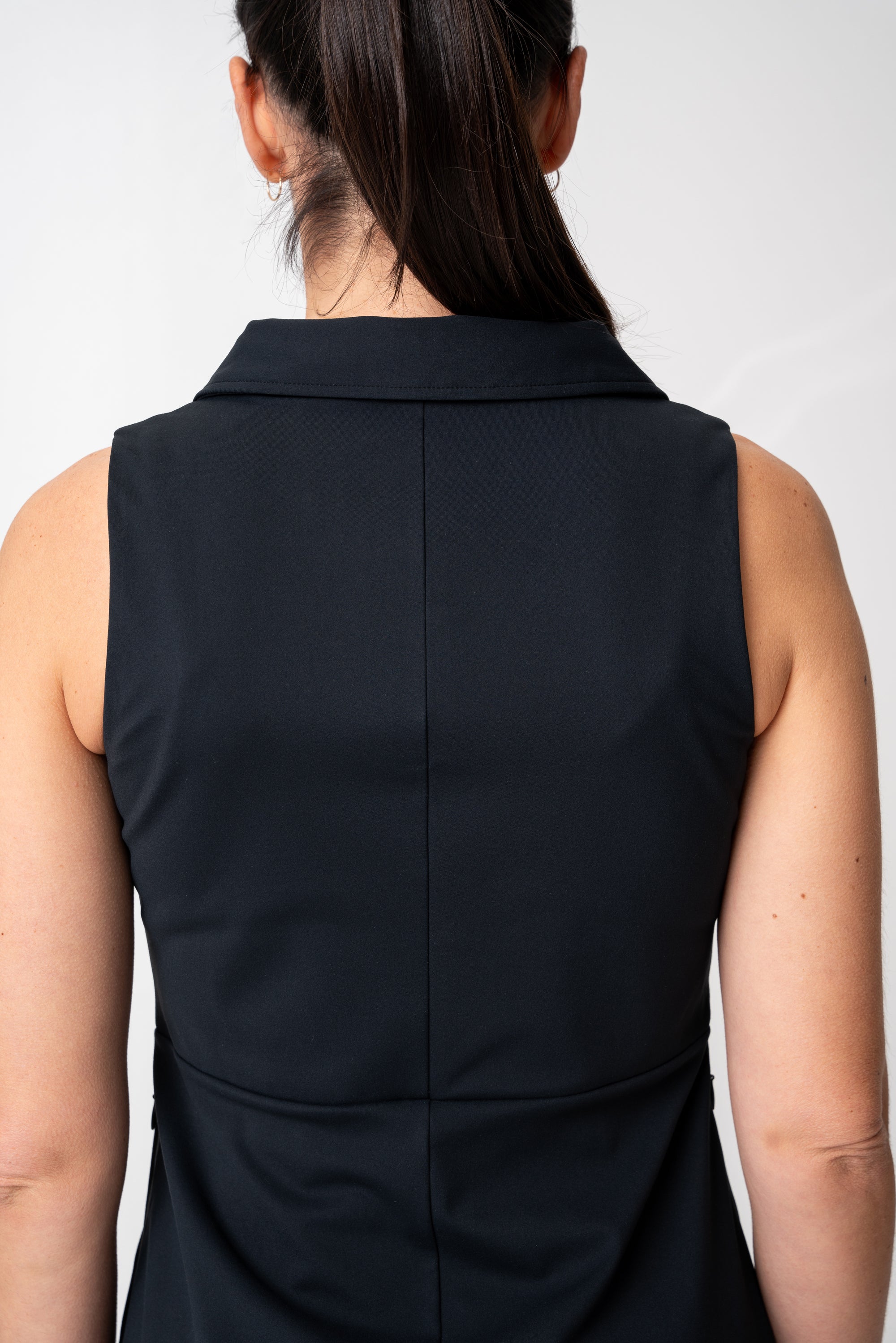 adventure performance sleeveless collared dress
