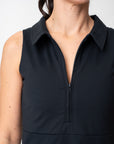 adventure performance sleeveless collared dress
