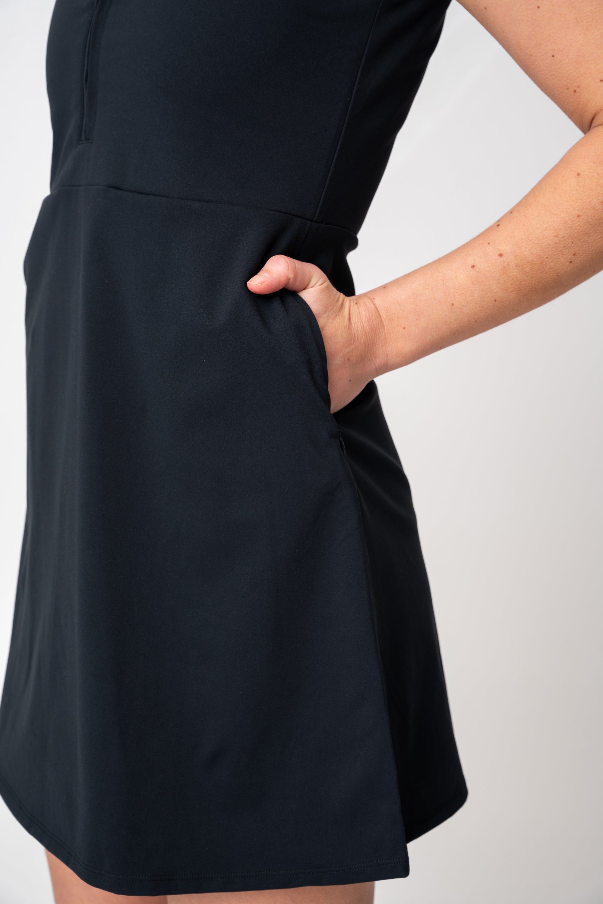 adventure performance sleeveless collared dress